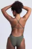 Julian Swim Onesie - Army Contrast sold by Jolyn