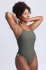 Julian Swim Onesie - Army Contrast sold by Jolyn