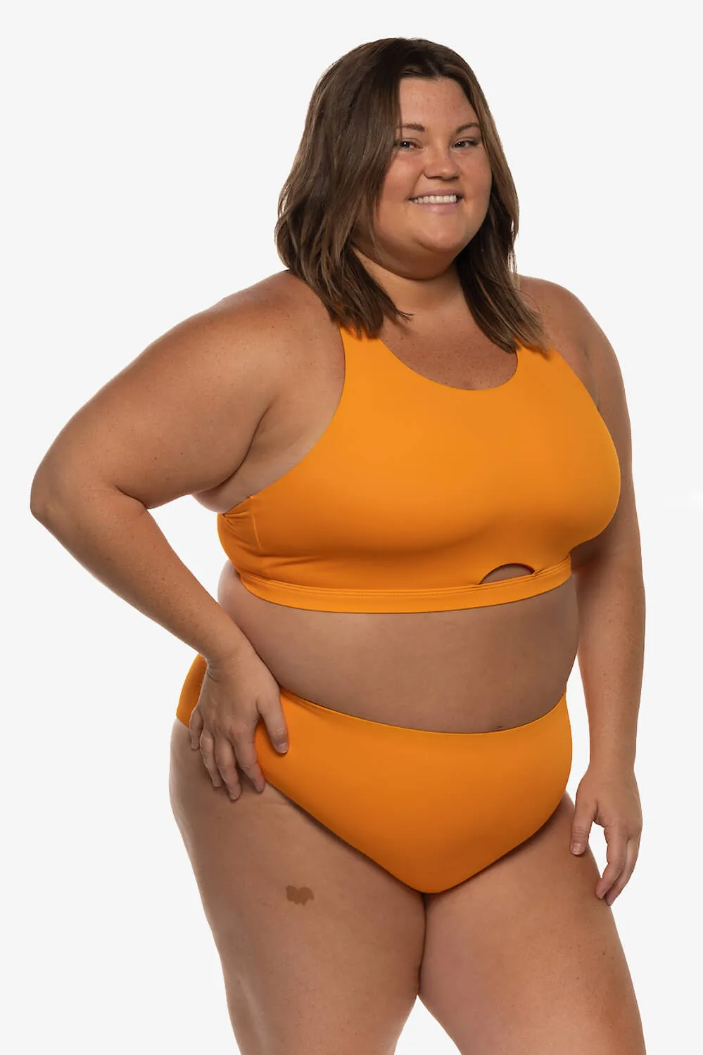 Carmen Bikini Top - Mandarin sold by Jolyn