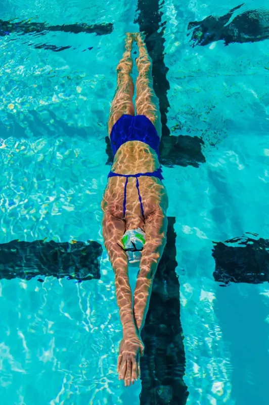 Devon One Piece Swimsuit - Blueberry sold by Jolyn