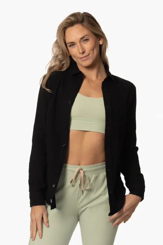 Timeless Button Down - Black sold by Jolyn