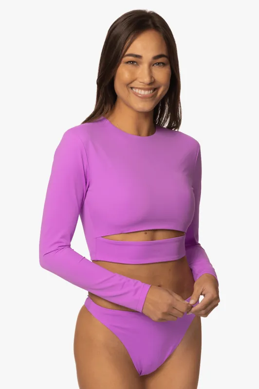 Taranaki Long Sleeved Crop Cut-Out Rashguard - Dreamer sold by Jolyn