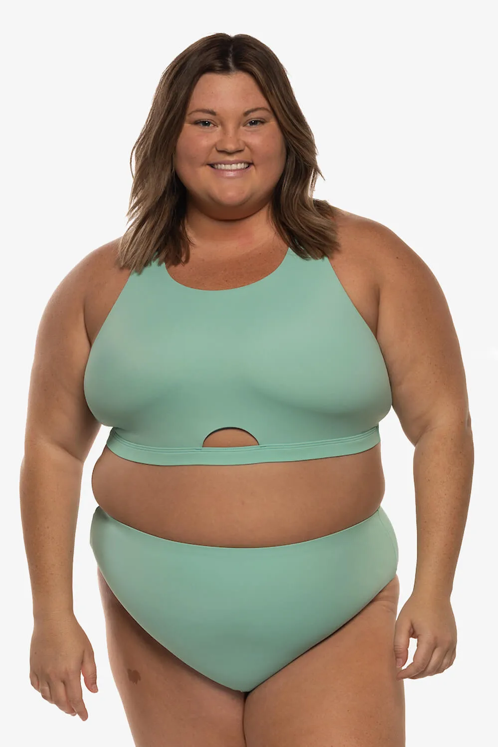 Carmen Bikini Top - Oasis sold by Jolyn