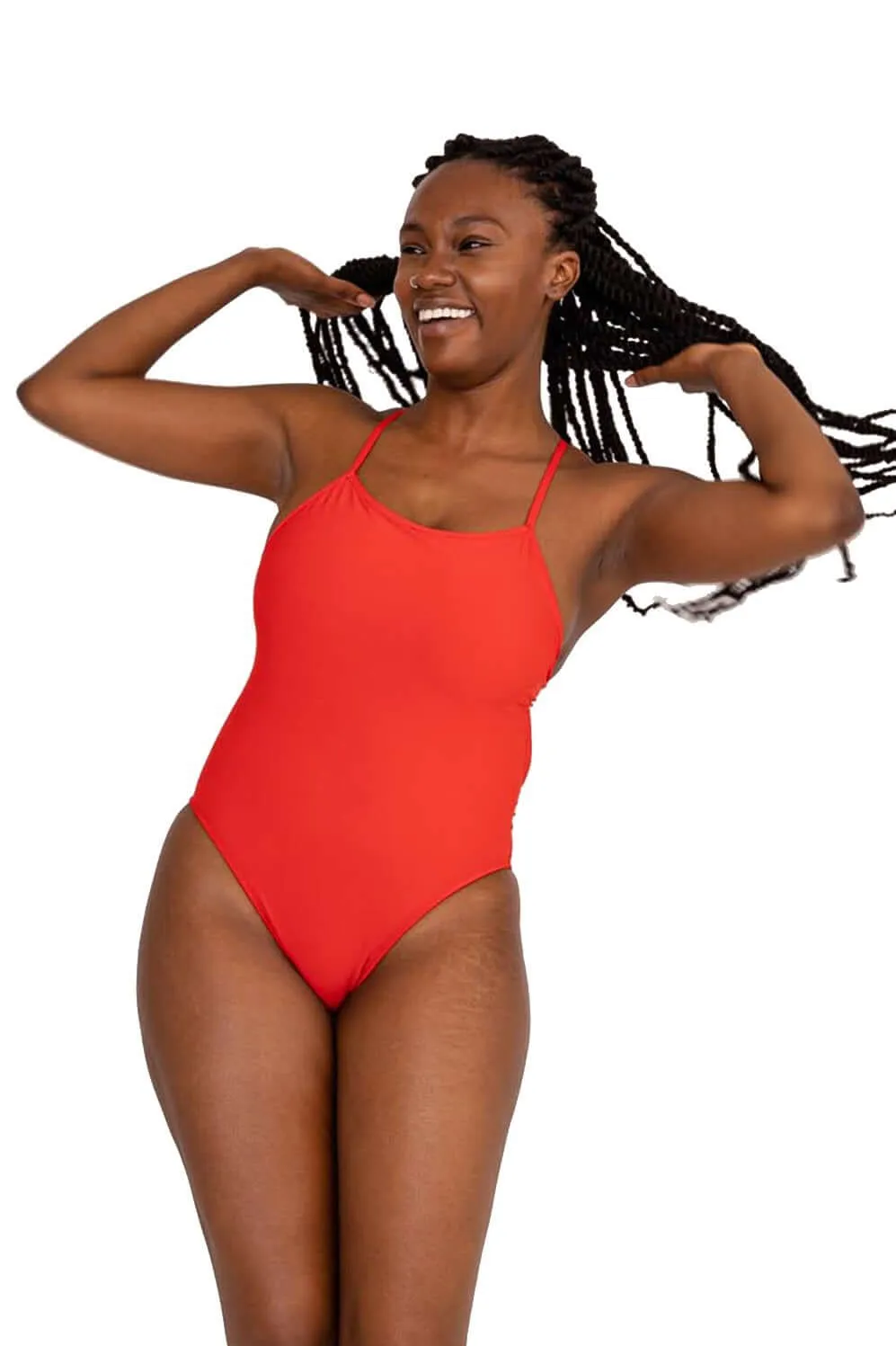Brandon One Piece Swimsuit - Strawberry sold by Jolyn