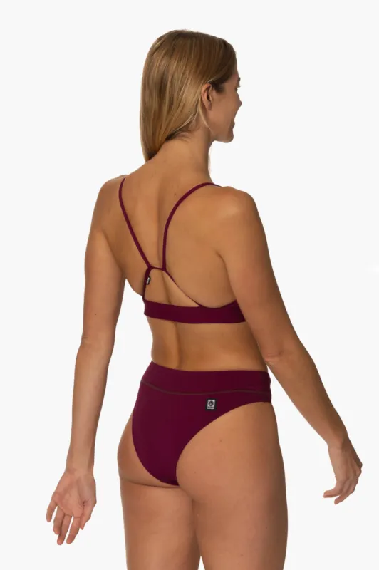 Zoe Bikini Bottom - Cabernet sold by Jolyn