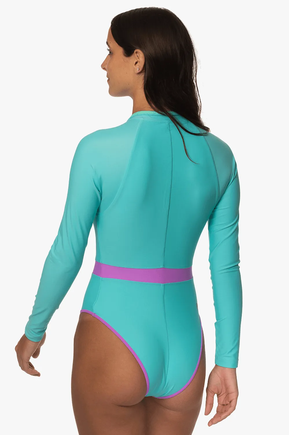 Nazare Long Sleeve Zip-Up Surf One Piece - Manifest sold by Jolyn product image thumbnail 2
