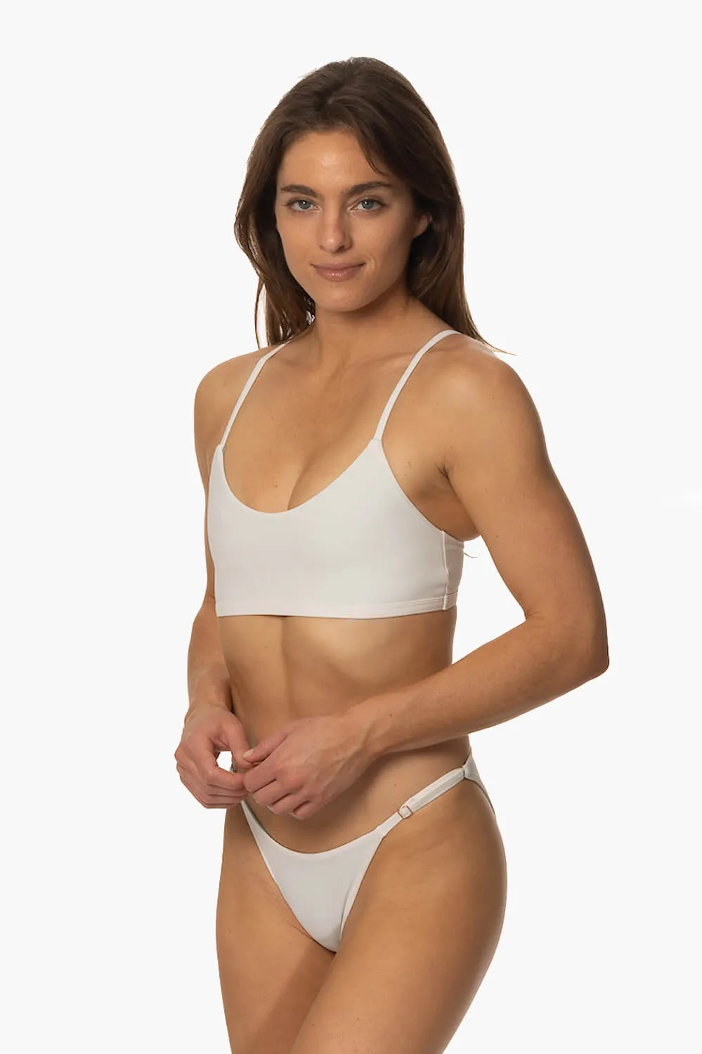 Darya Bikini Bottom - White sold by Jolyn
