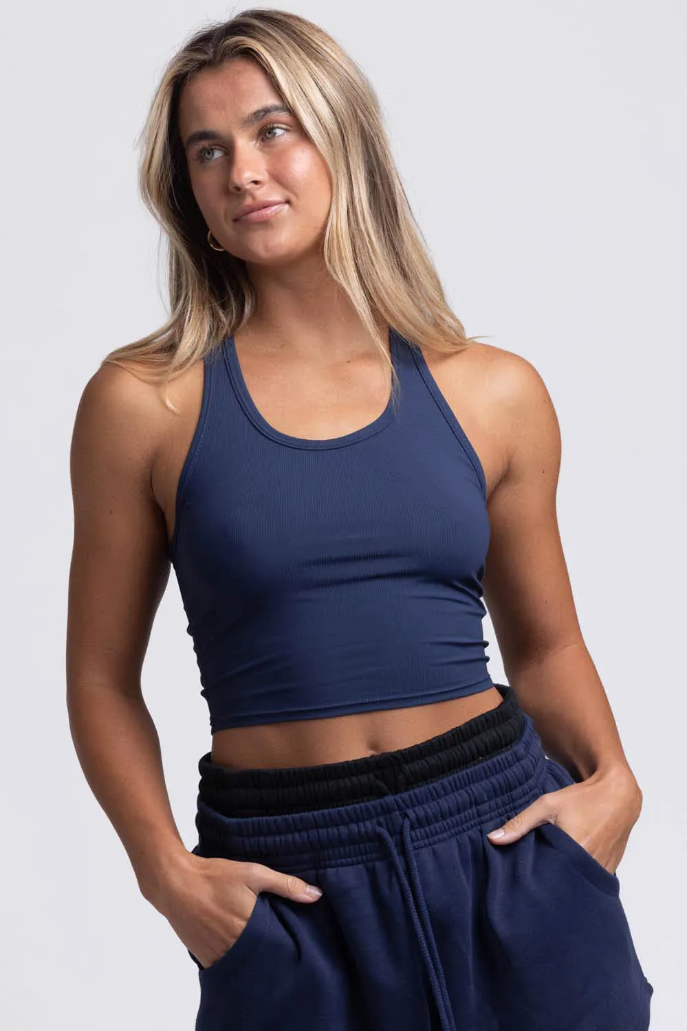 Rochelle Basic Crop Top - Anchor sold by Jolyn product image thumbnail 4