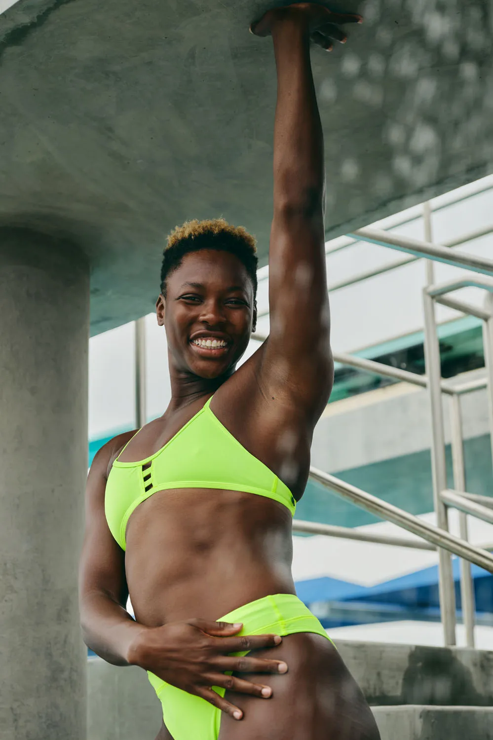 Tomcat Bikini Top - Neon Yellow sold by Jolyn