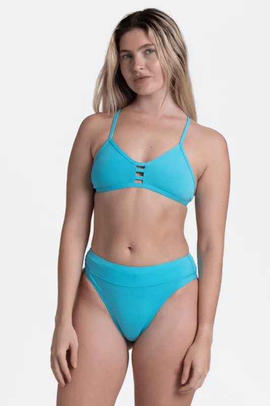 Zoe Bikini Bottom - Hawaii Blue sold by Jolyn