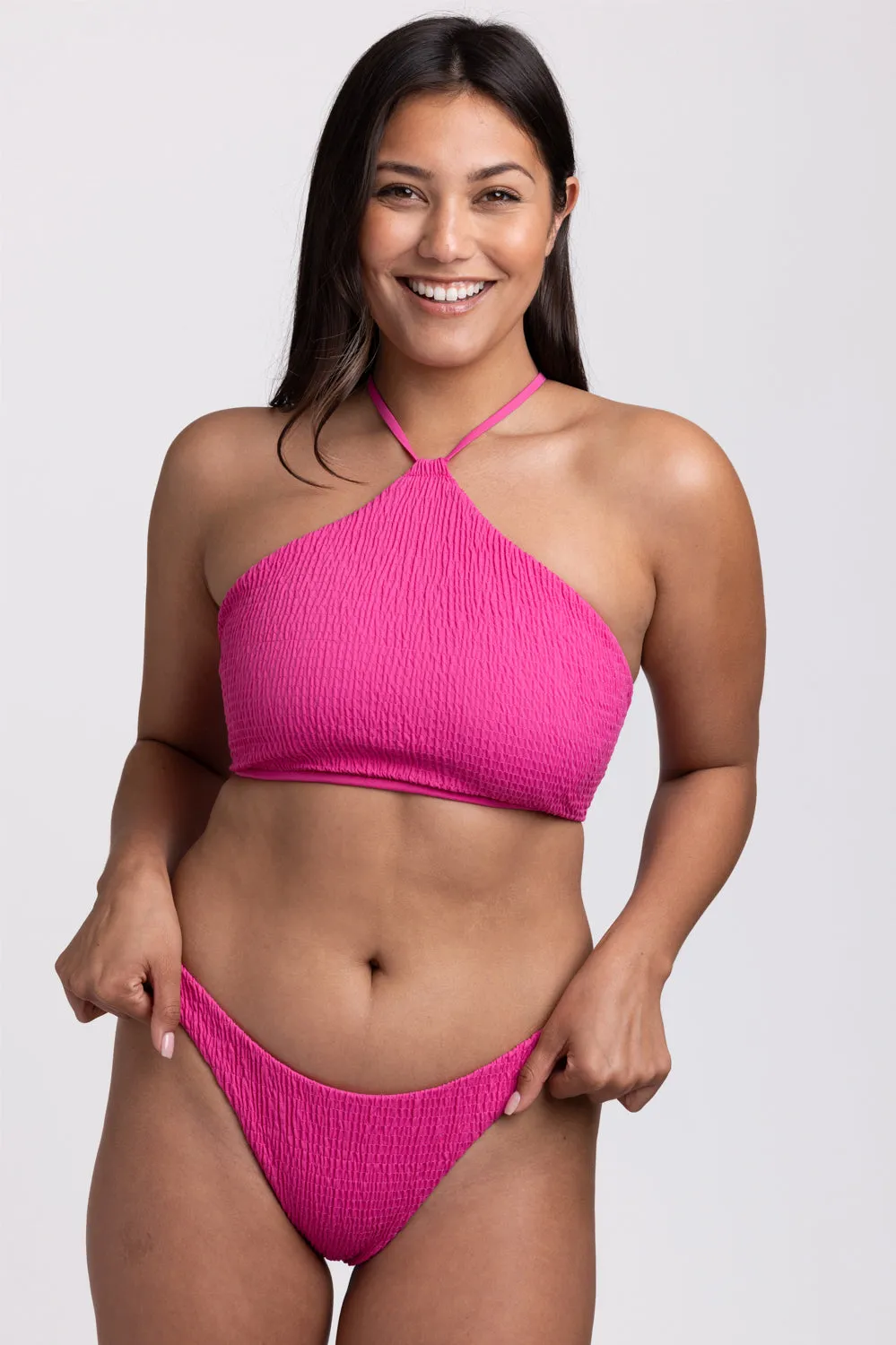 Kelia Smocked Bikini Bottom - Snapdragon sold by Jolyn product image thumbnail 3