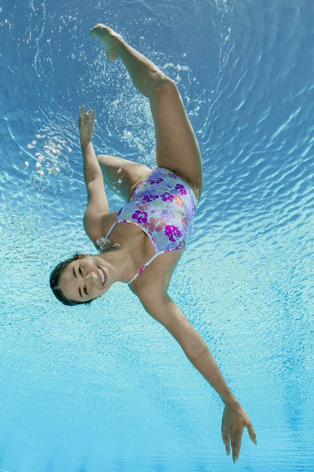 Jackson 4 Swim Onesie - Happy Hibiscus sold by Jolyn product image thumbnail 3