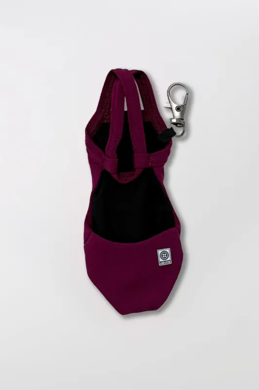 Mini Me Brandon Keychain - Cabernet sold by Jolyn