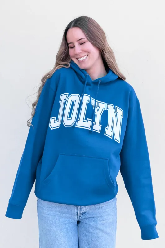 Raine Hoodie - Power Blue Logo sold by Jolyn