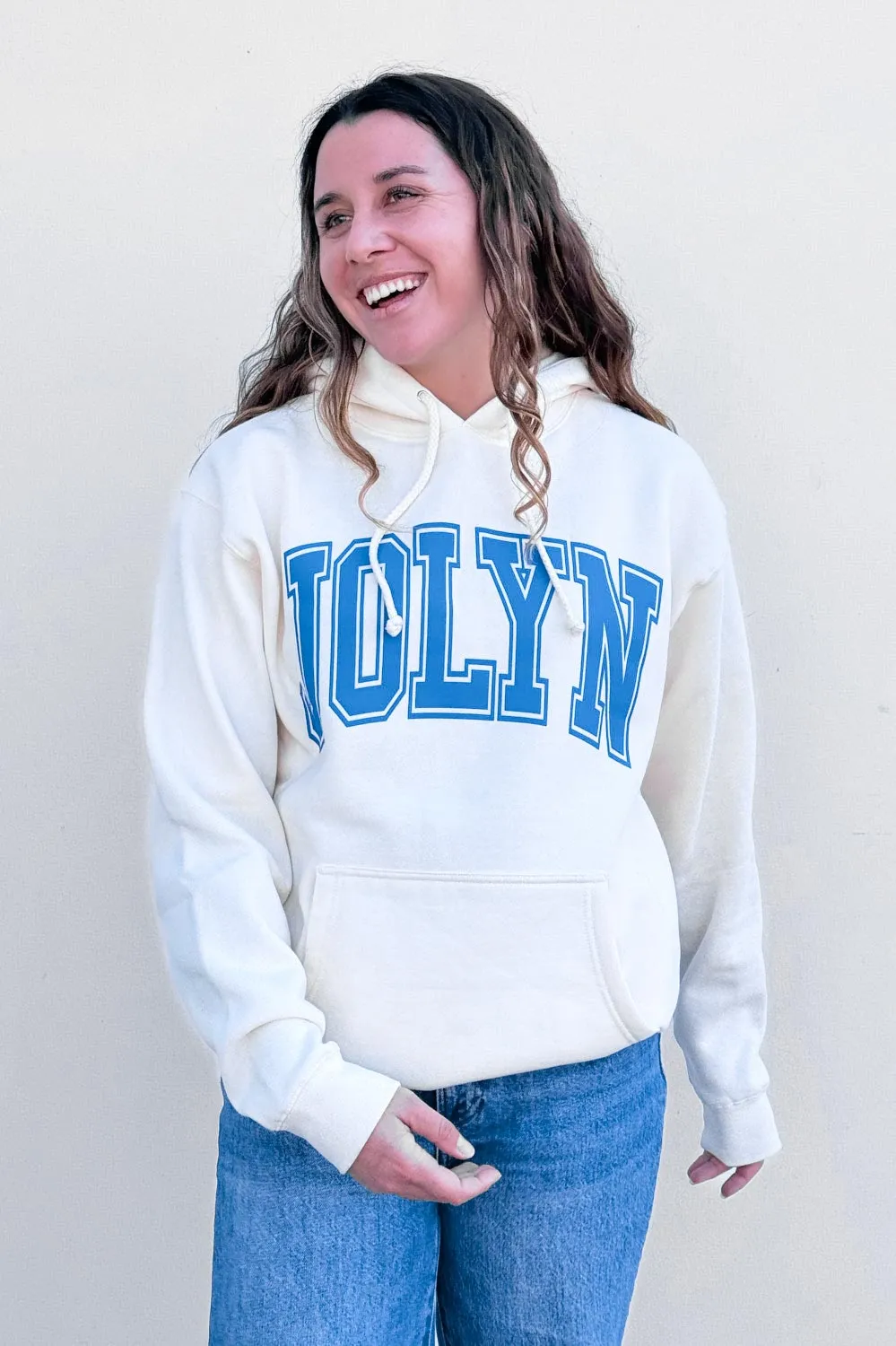 Raine Hoodie - Oatmeal Logo sold by Jolyn product image thumbnail 4