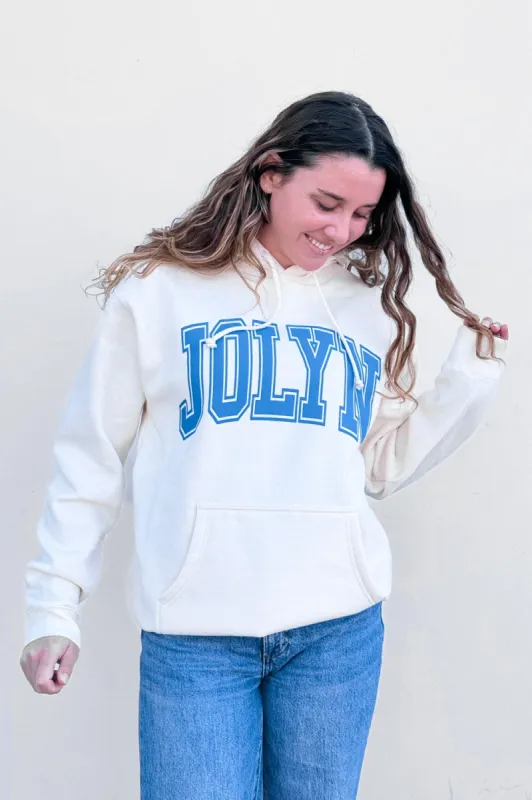 Raine Hoodie - Oatmeal Logo sold by Jolyn