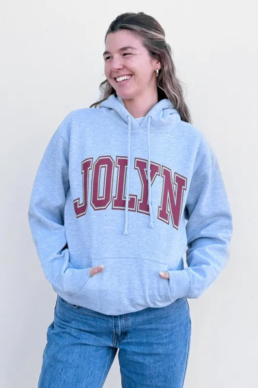 Raine Hoodie - Heather Grey Logo sold by Jolyn