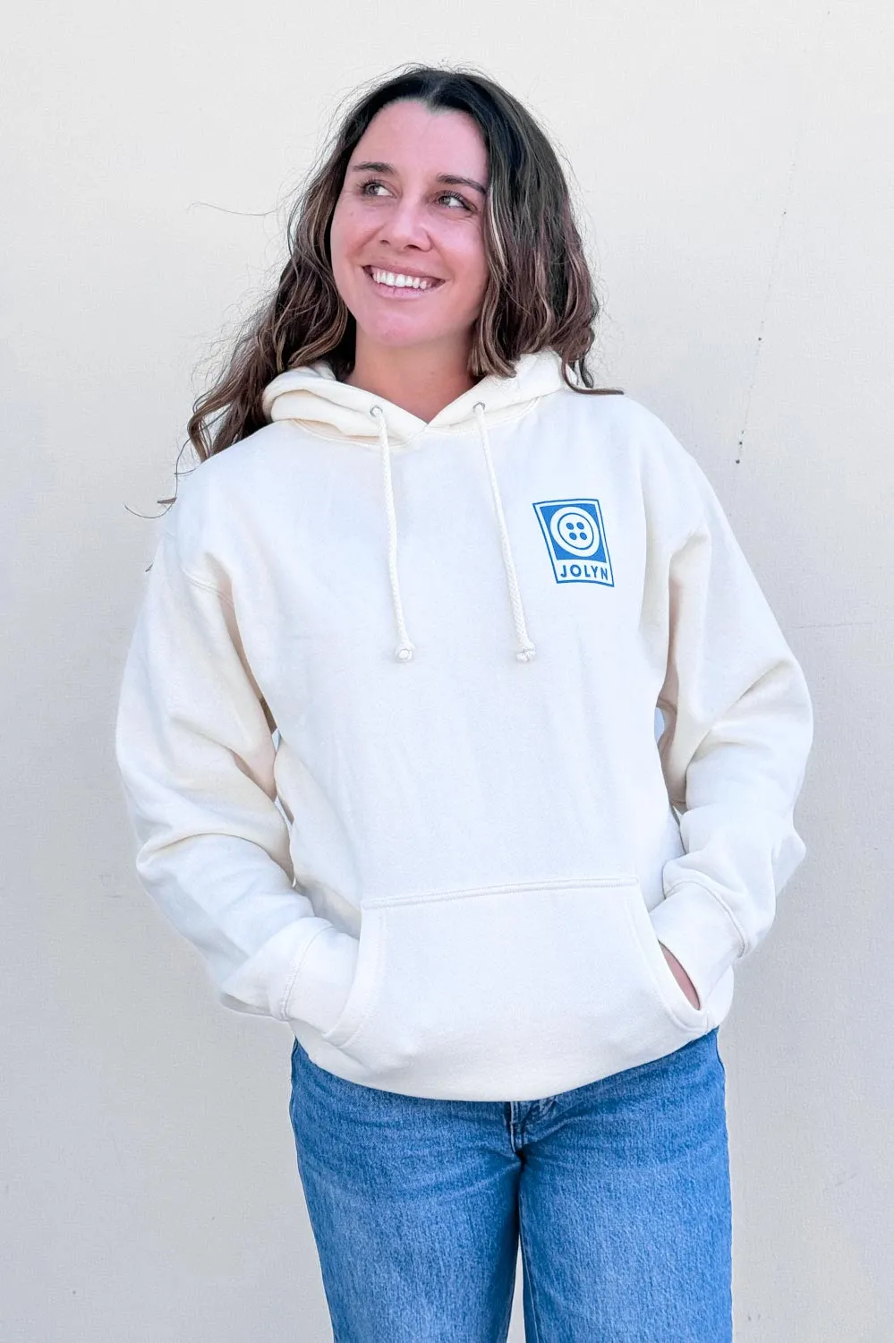 Raine Hoodie - Oatmeal Button sold by Jolyn product image thumbnail 2
