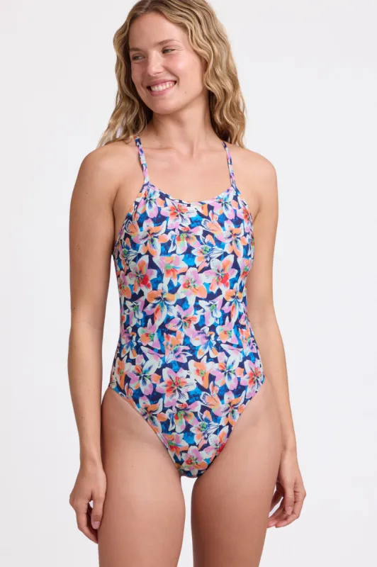 Jackson One Piece Swimsuit - Lilies sold by Jolyn