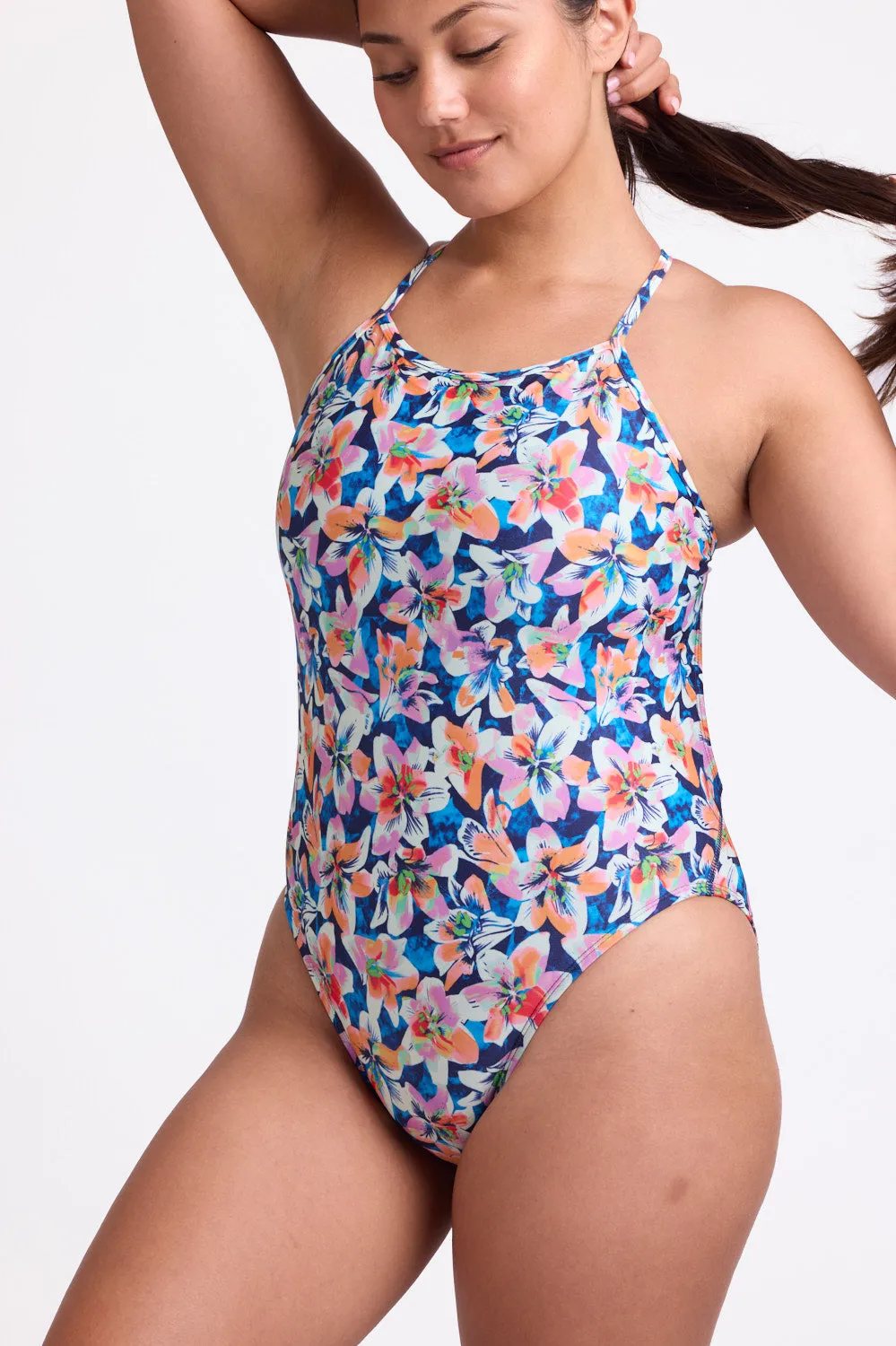 Brandon 2 Swim Onesie - Lilies sold by Jolyn product image thumbnail 3