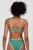 Amanda Bikini Top - Kale & White sold by Jolyn
