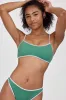 Amanda Bikini Top - Kale & White sold by Jolyn