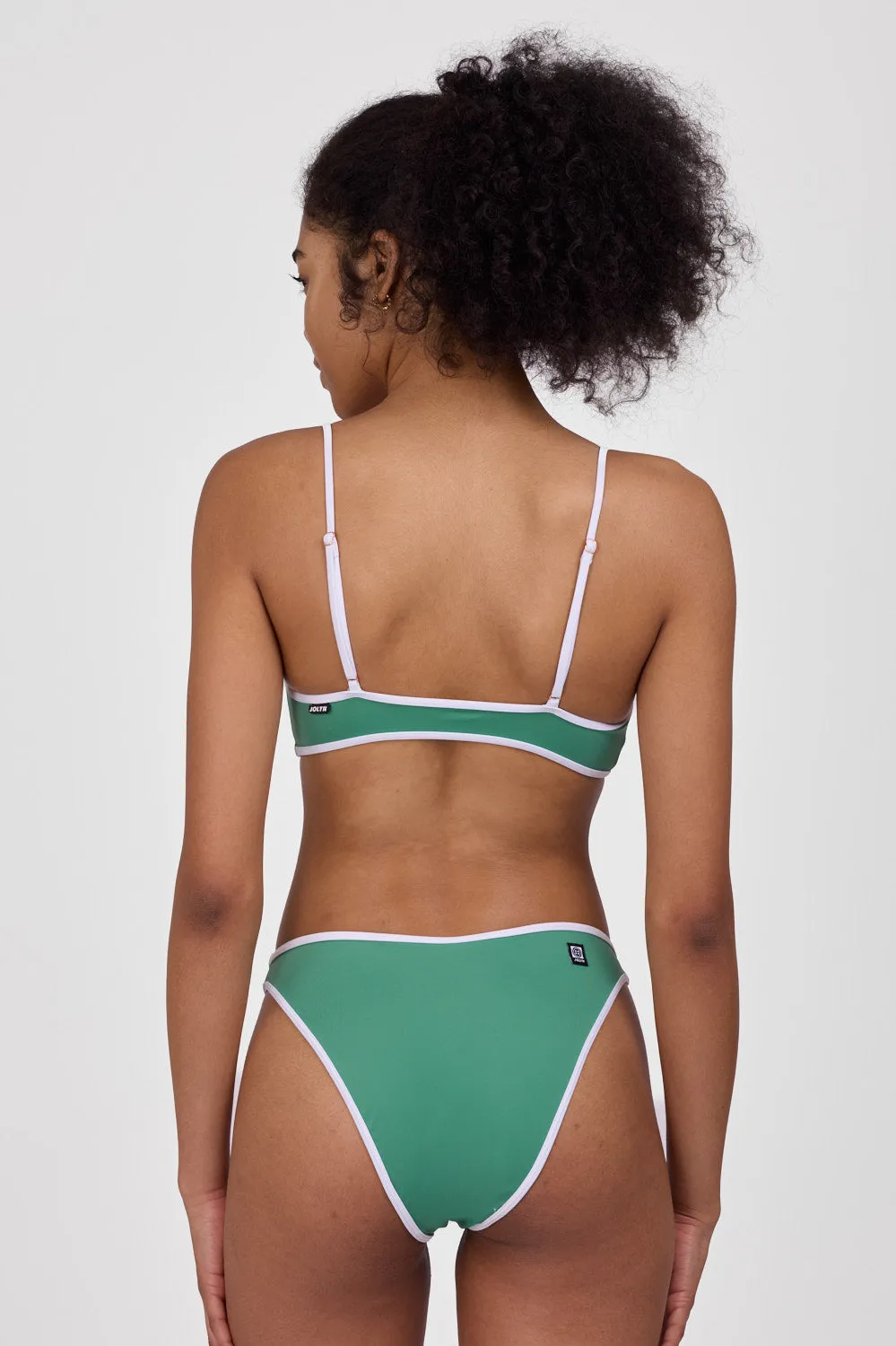 Dina Bikini Bottom - Kale & White sold by Jolyn product image thumbnail 2