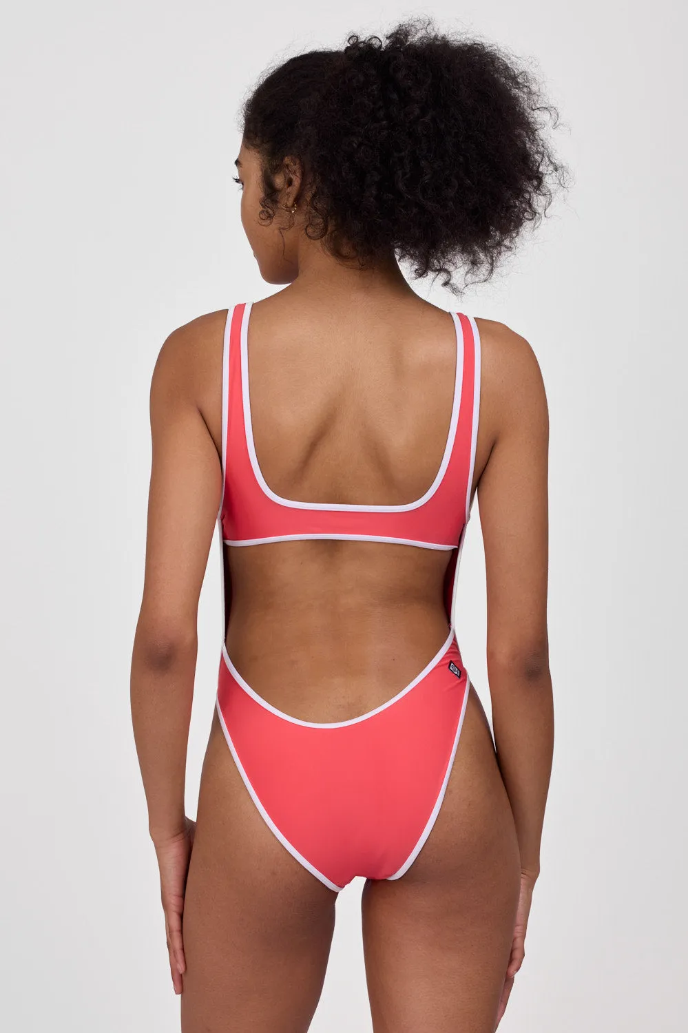Catherine Surf One Piece - Coral Reef & White sold by Jolyn product image thumbnail 4