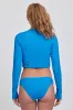 Moana Long Sleeve Cropped Rashguard -  Waterfalls sold by Jolyn