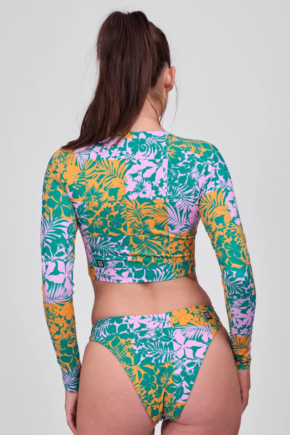 Moana Long Sleeve Cropped Rashguard - Echo sold by Jolyn product image thumbnail 2