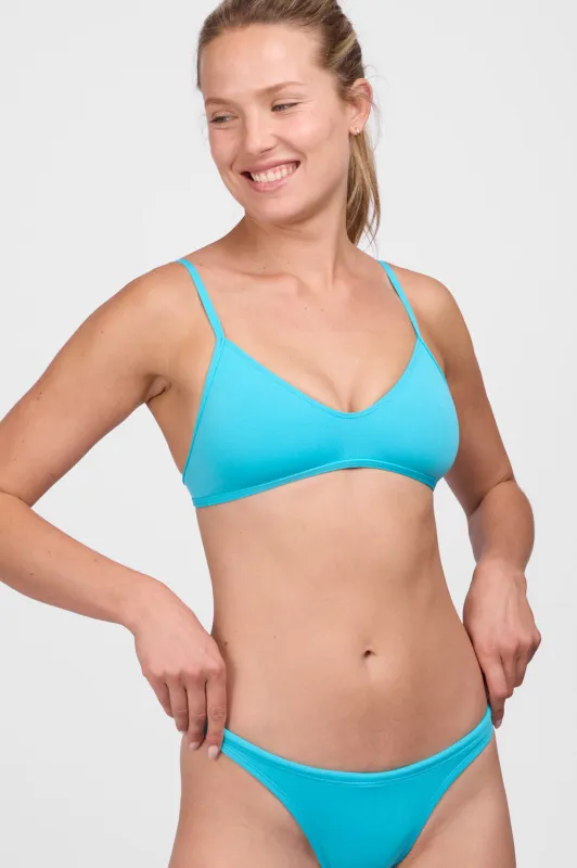 Tracy Bikini Top - Hawaii Blue sold by Jolyn