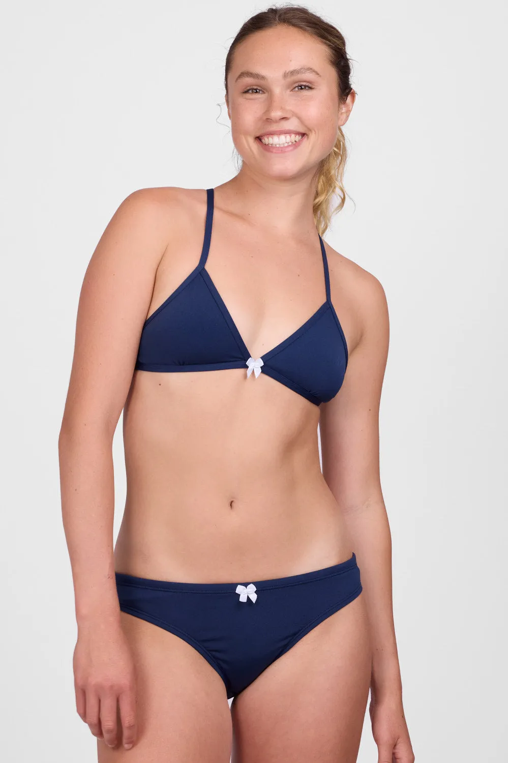 Andy Bikini Bottom - Navy White Bow sold by Jolyn product image thumbnail 5