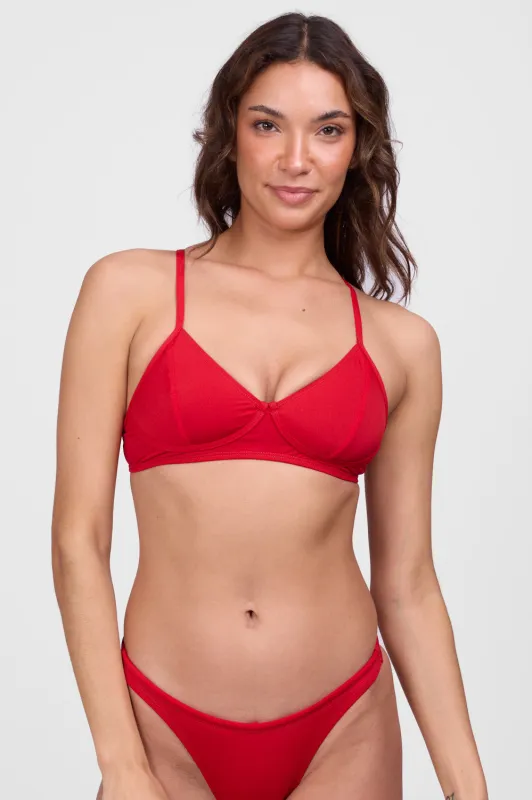 Lisa Bikini Top - Red sold by Jolyn