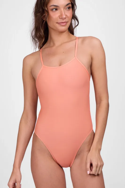 Jackson One Piece Swimsuit -Tangelo sold by Jolyn