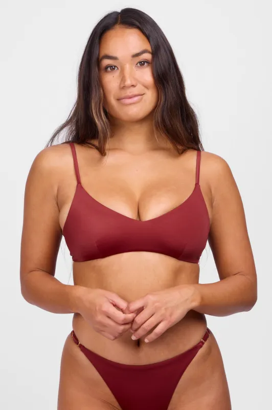 Julia Bikini Top - Garnet sold by Jolyn