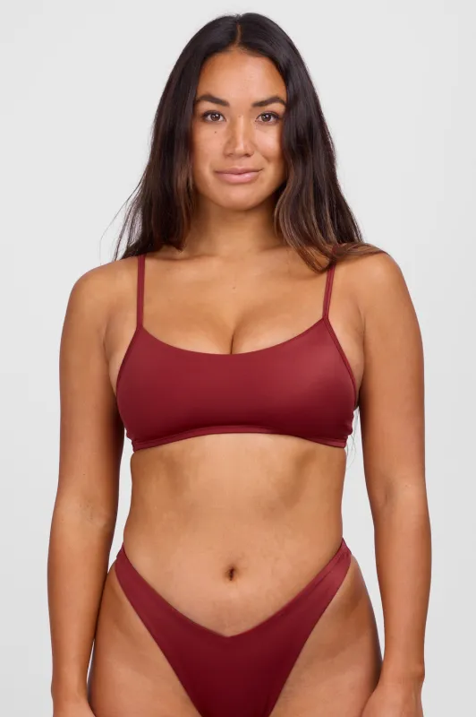 Delphine Bikini Top - Garnet sold by Jolyn