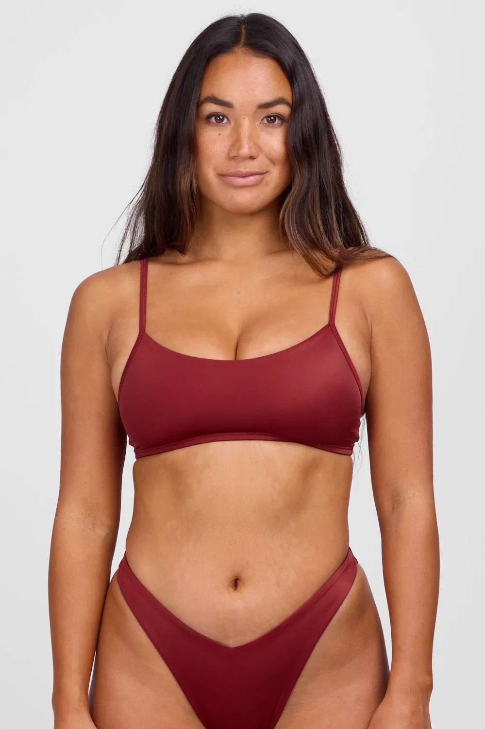 Delphine Bikini Top - Garnet sold by Jolyn