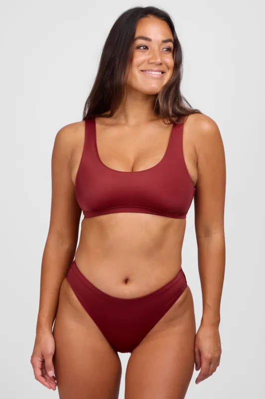 Layla Bikini Bottom - Garnet sold by Jolyn