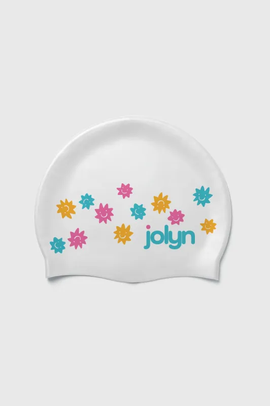 Silicone Swim Cap - Happy Sun sold by Jolyn