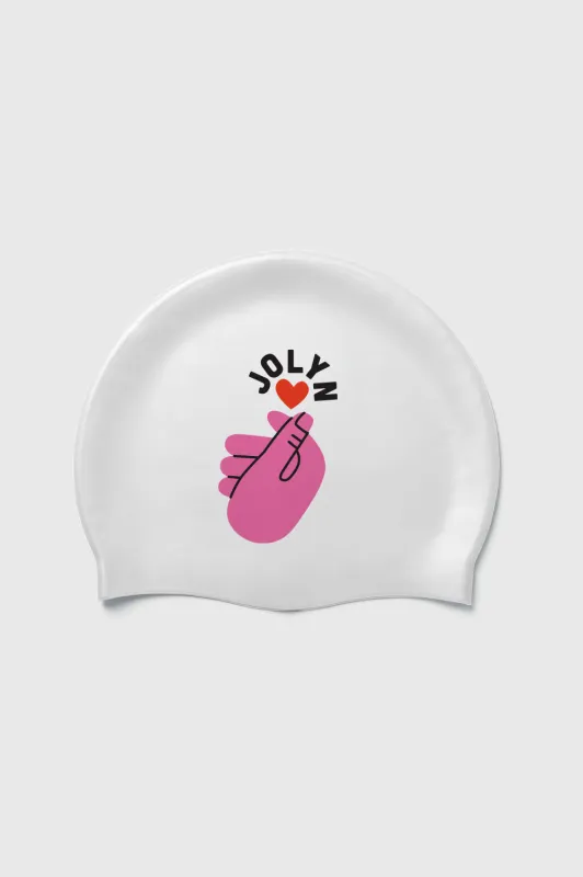 Silicone Swim Cap - Hand Heart sold by Jolyn