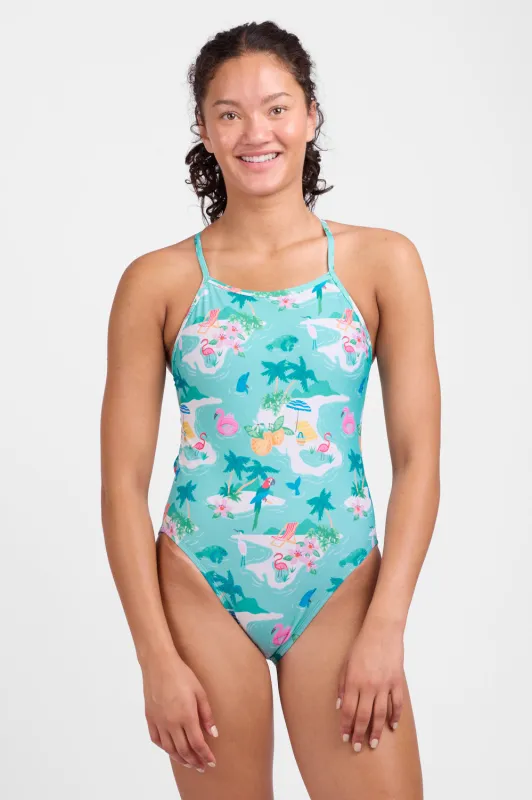 Jackson One Piece Swimsuit - Citrus Splash sold by Jolyn