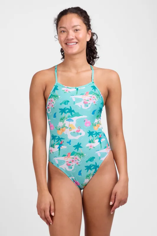 Brandon One Piece Swimsuit - Citrus Splash sold by Jolyn