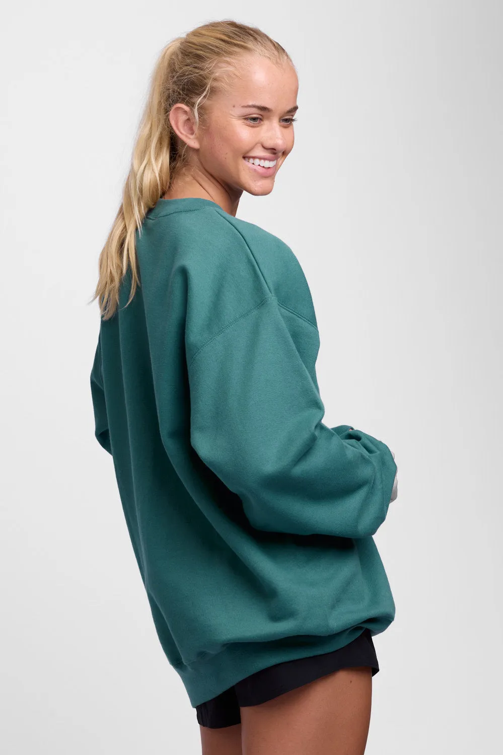 Roxanne Oversized Fleece Crewneck - Cactus sold by Jolyn product image thumbnail 3