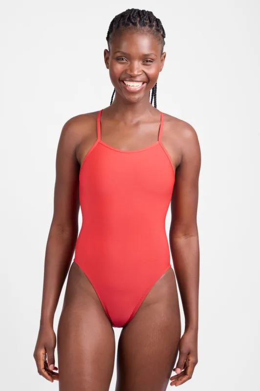 Brandon One Piece Swimsuit - Candy Apple sold by Jolyn