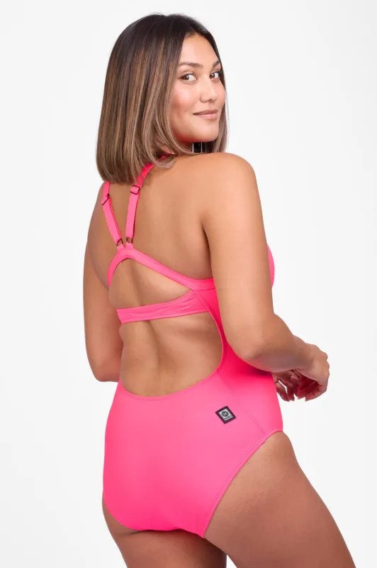 Rylee One Piece Swimsuit - Hot Pink sold by Jolyn