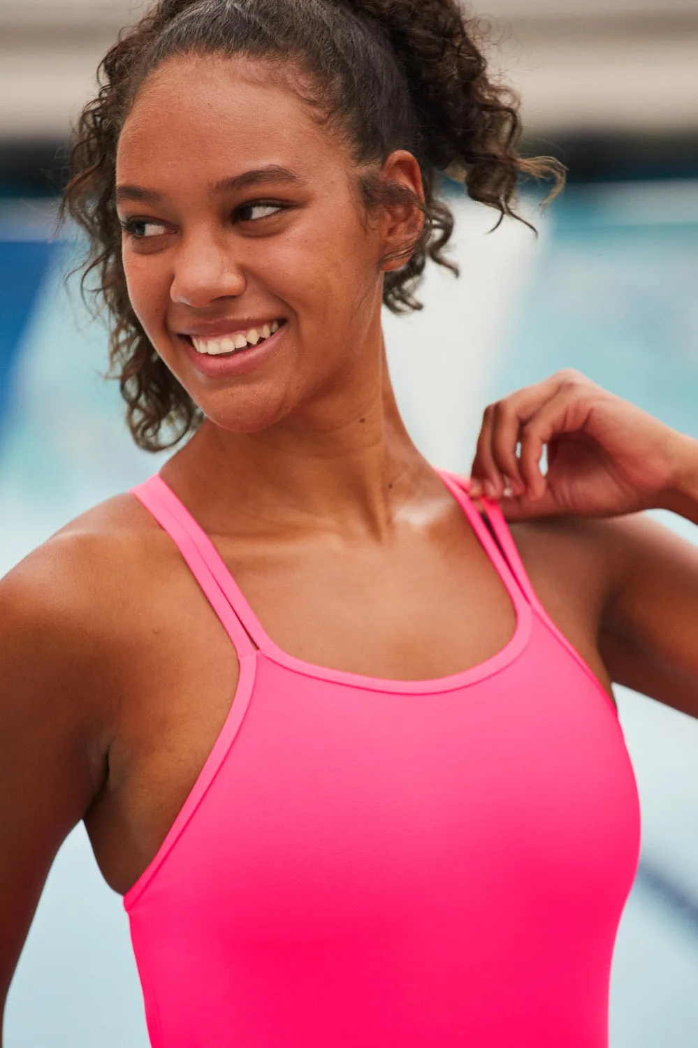 Cecilia One Piece Swimsuit - Hot Pink sold by Jolyn product image thumbnail 3