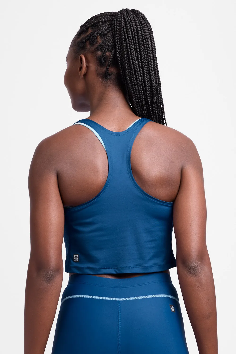 Allison Run Crop Singlet - Blue Flame sold by Jolyn product image thumbnail 3