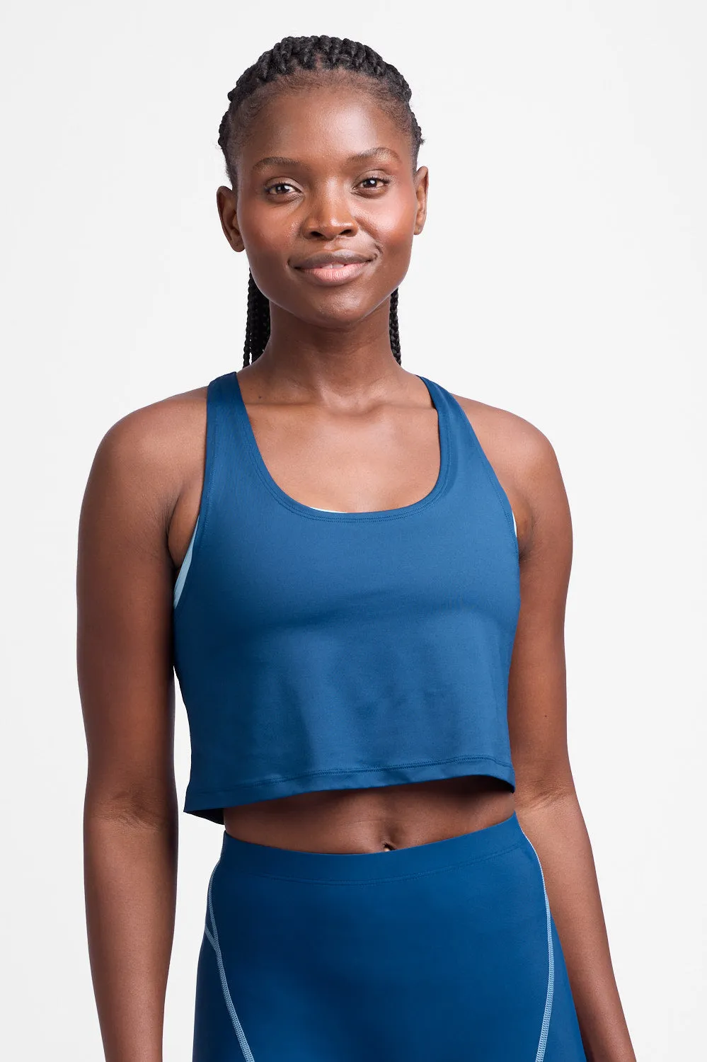 Allison Run Crop Singlet - Blue Flame sold by Jolyn product image thumbnail 2