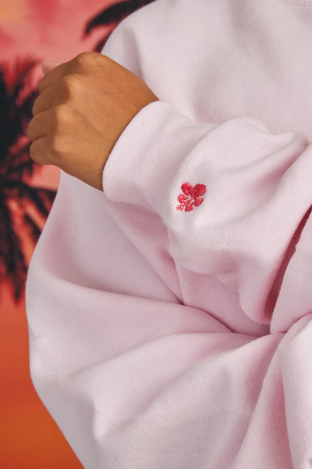 Roxanne Oversized Fleece Crewneck - Flower sold by Jolyn product image thumbnail 2