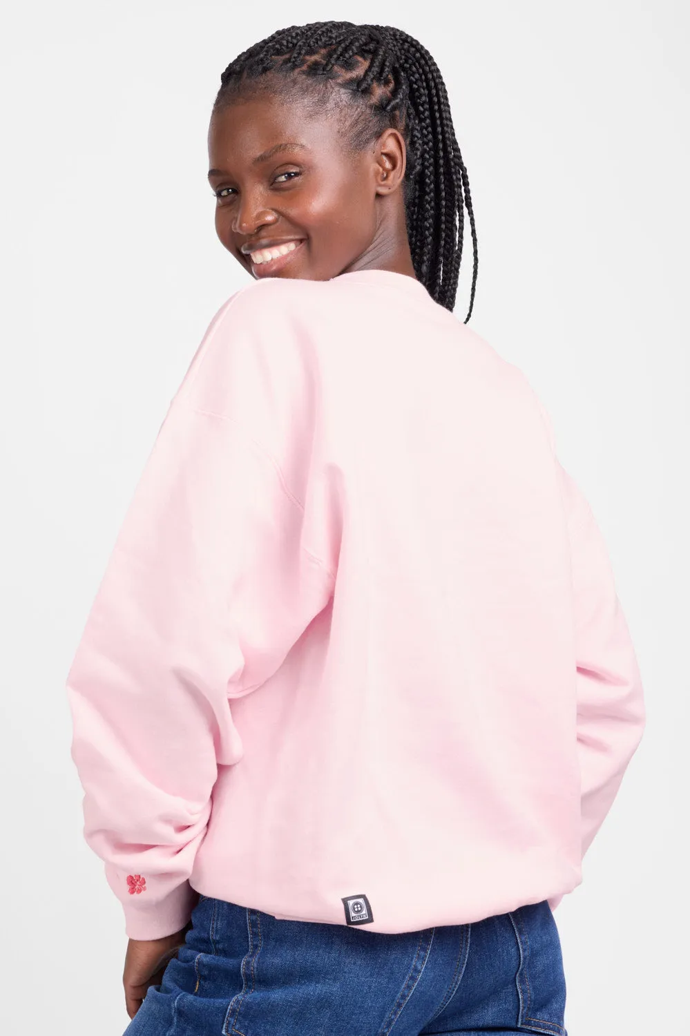 Roxanne Oversized Fleece Crewneck - Flower sold by Jolyn product image thumbnail 3